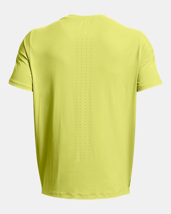 Men's UA Iso-Chill Laser Heat Short Sleeve, Yellow, pdpMainDesktop image number 5